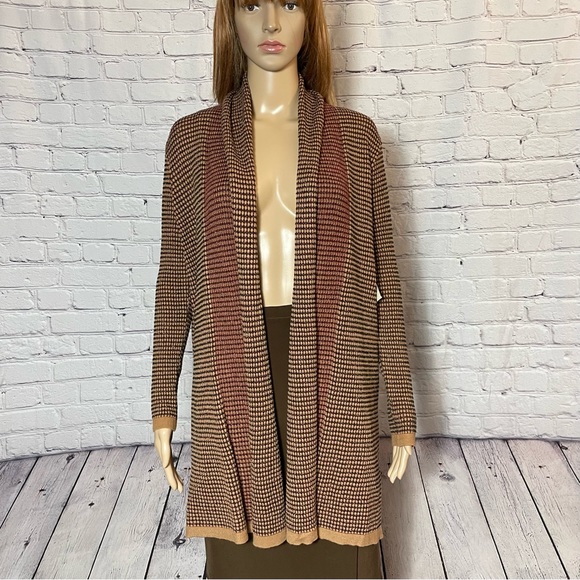 NWT New Love For Humanity Knit Open Front Cardigan Size L - Picture 2 of 14